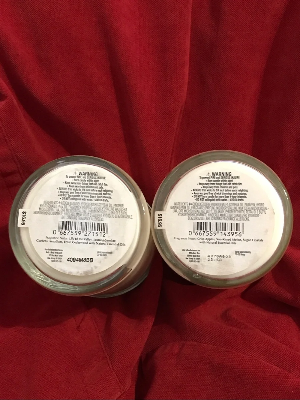 2 Candles - Pink & White